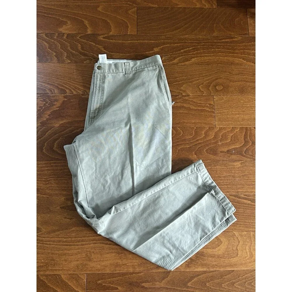 Columbia Men's Khaki Outdoor Dark Beige Pants Big‎ & Tall Sz 42 Knit Pockets